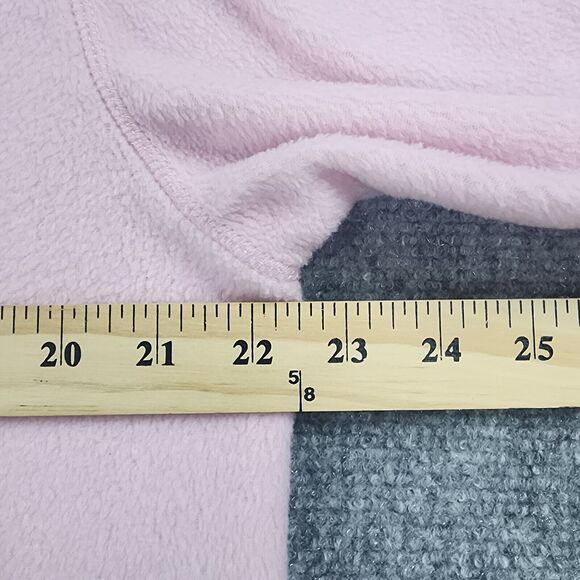 Disney Tinker Bell Sweatshirt Womens XL Pink Long Sleeve V Neck Cozy Fleece - Picture 6 of 14